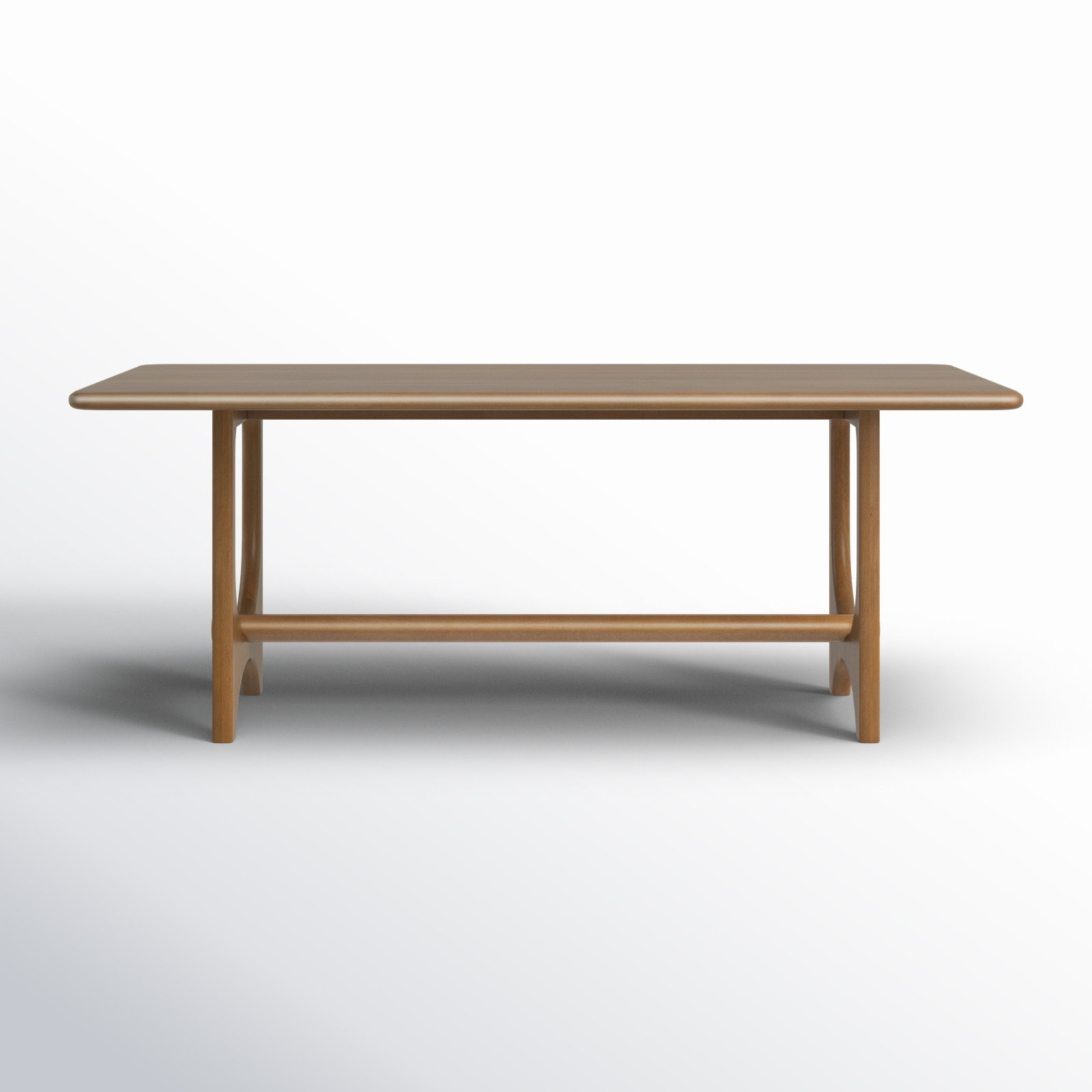 AllModern Dawna 78" Solid Wood Trestle Dining Table & Reviews | Wayfair